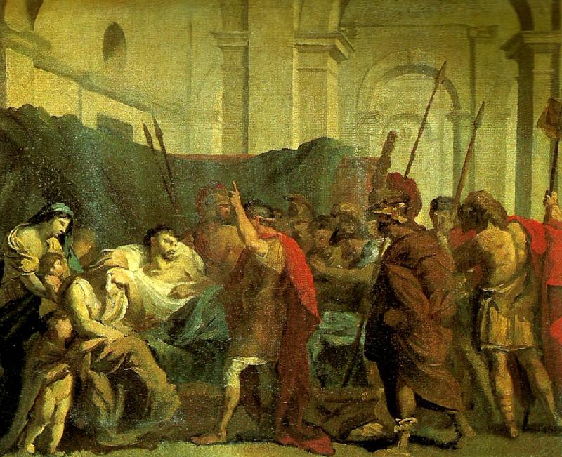 Theodore   Gericault la mort de germanicus oil painting image